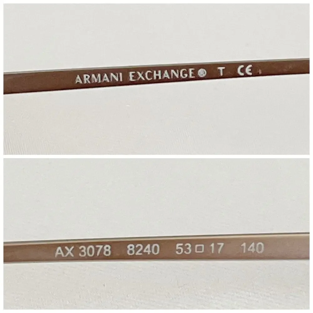 Armani Exchange AX 3078 8240 Eyeglasses Frames Only 53-17-140 Sand Color